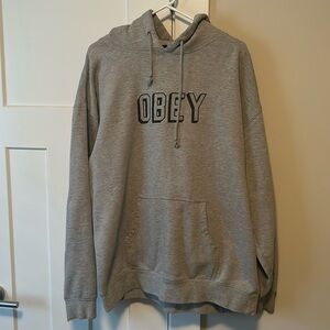 Grey OBEY hoodie